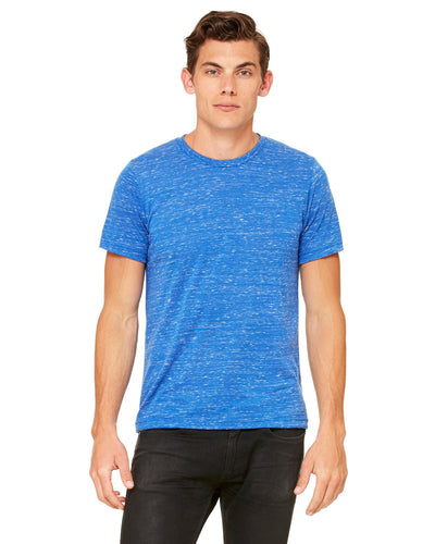 bella + canvas unisex poly-cotton short sleeve t-shirt 3650 true royal mrble