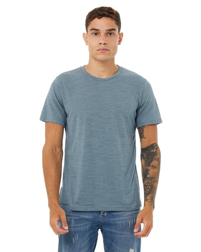bella + canvas unisex poly-cotton short sleeve t-shirt 3650 denim slub