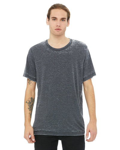 bella + canvas unisex poly-cotton short sleeve t-shirt 3650 grey acid wash