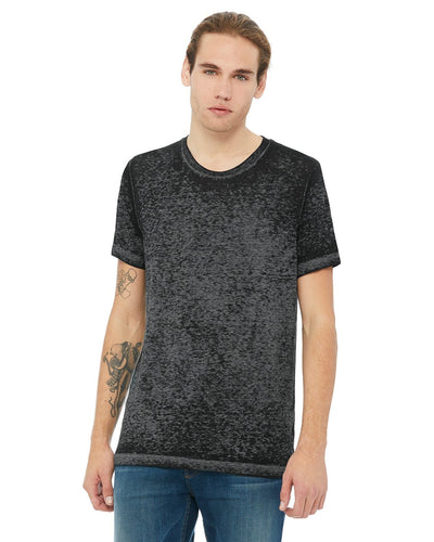 bella + canvas unisex poly-cotton short sleeve t-shirt 3650 blk acid wash