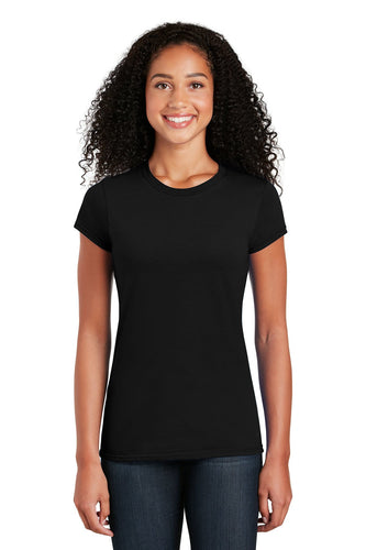gildan softstyle ladies t shirt 64000l black