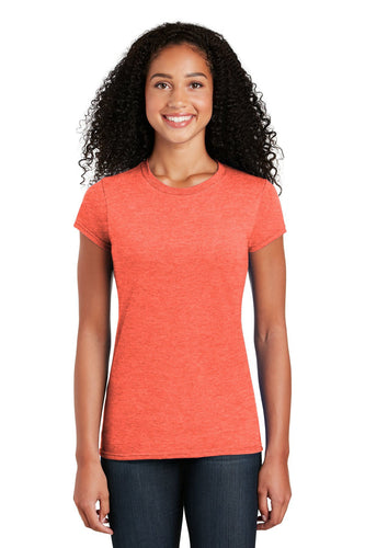 gildan softstyle ladies t shirt 64000l heather orange