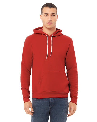 Bella + Canvas Red 3719 company sweatshirts embroidered
