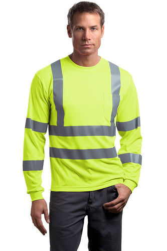 CornerStone - ANSI 107 Class 3 Long Sleeve Snag-Resistant Reflective T-Shirt
