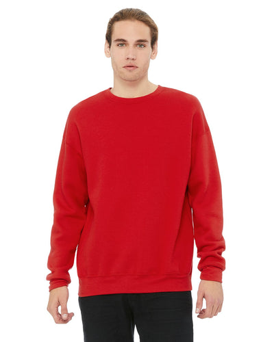 Bella + Canvas Red 3945 sweatshirts with company logo