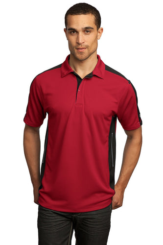 OGIO Signal Red/Blacktop/Silver Grey OG106 custom polo shirts embroidered