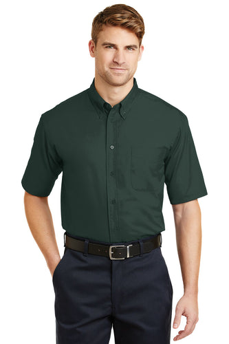 CornerStone Dark Green SP18 work shirts with logo