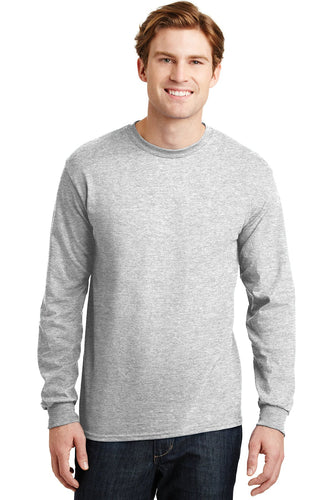 gildan dryblend cotton poly long sleeve t shirt 8400 ash grey