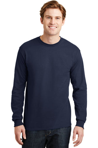 gildan dryblend cotton poly long sleeve t shirt 8400 navy