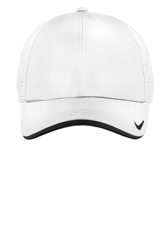 nike dri-fit swoosh perforated cap 429467 white