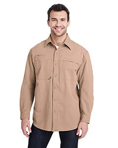 dri duck_4342_khaki_company_logo_button downs