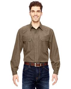 dri duck_4434_khaki_company_logo_button downs