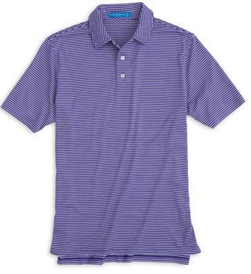 Southern Tide Men's Gameday Performance Stripe Polo 3968 Regalpurple