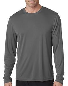 Hanes Men's Cool DRI  with FreshIQ Long Sleeve Performance T-Shirt 482L GRAPHITE