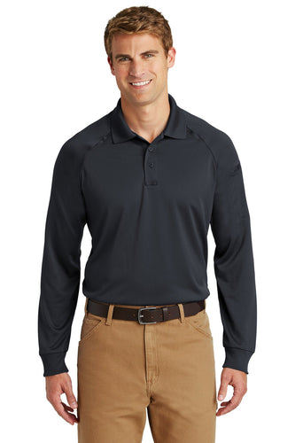 CornerStone Charcoal CS410LS custom business polo shirts