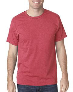 bayside_5010_heather red_company_logo_t-shirts