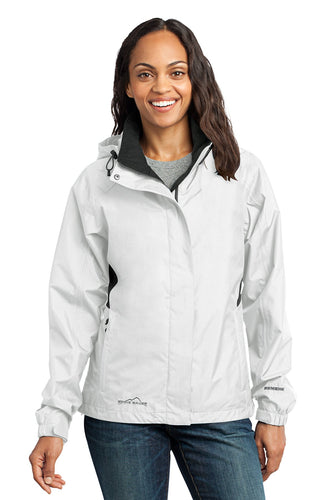 Eddie Bauer White/Grey Steel EB551 embroidered team jackets