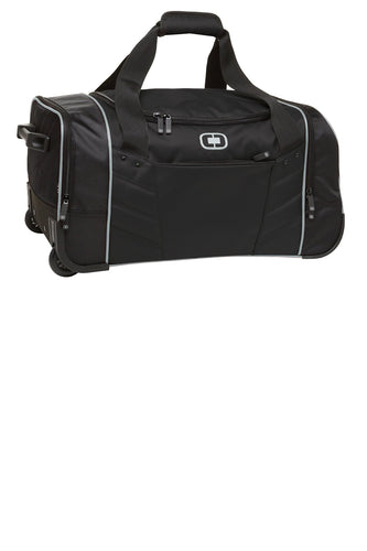 ogio hamblin 22 wheeled duffel 413009 black silver