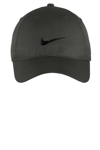 nike dri-fit swoosh front cap 548533 anthracite/ black