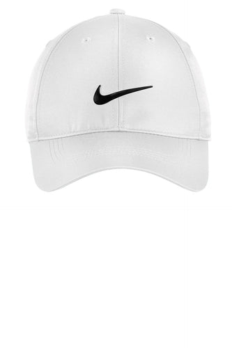 nike dri-fit swoosh front cap 548533 white/ black