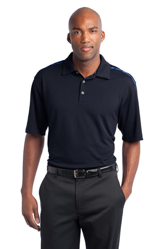 nike navy/ signal blue 527807 custom embroidered polo shirts