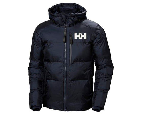 helly hansen active winter parka 53171 navy, embroidered team jackets