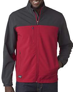 dri duck_5350_red/ charcoal_company_logo_jackets