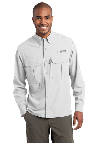 Eddie Bauer White EB600 work shirts with logo