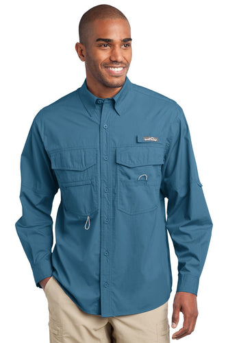 Eddie Bauer Blue Gill EB606 embroidered work shirts