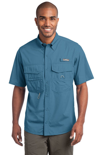 Eddie Bauer Blue Gill EB608 embroidered work shirts