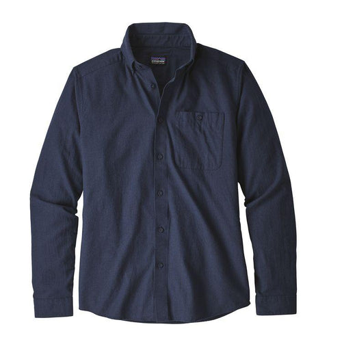 Patagonia Men's Long-Sleeved Vjosa River Pima Cotton Shirt 53900 Classic Navy