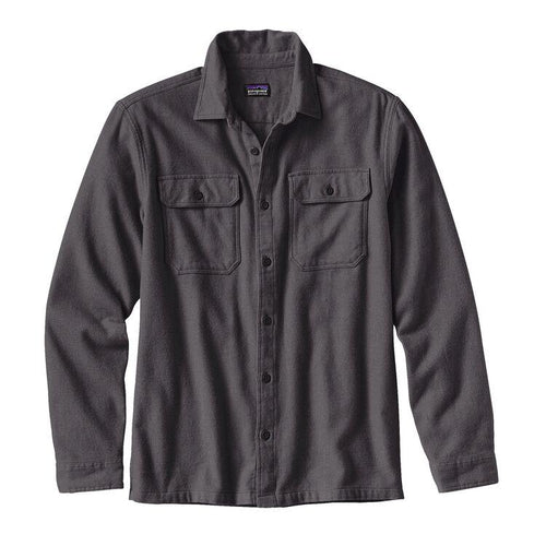 Patagonia Men's Long-Sleeved Fjord Flannel Shirt 53947 Forge Grey