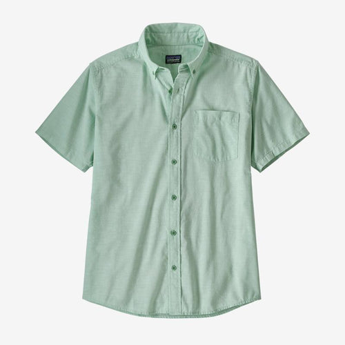 Patagonia Men's Lightweight Bluffside Shirt 54121 Chambray Gypsum Green