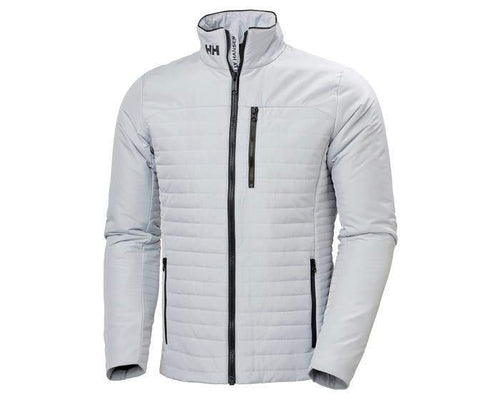 helly hansen crew insulator jacket 54344 grey fog, company embroidered jackets