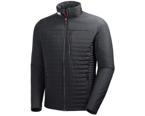 helly hansen crew insulator jacket 54344 ebony, company embroidered jackets