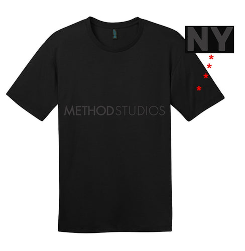 district made mens perfect weight crew tee dt104 jet black method studios
