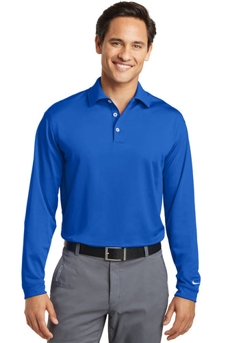 nike blue sapphire 604940 work polo shirts with logo