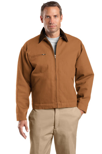 CornerStone Duck Brown/ Brown TLJ763 promotional jackets company logo