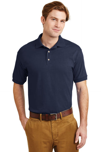 Gildan Navy 8800 custom logo polo shirts embroidered