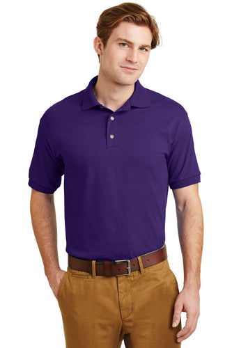 Gildan Purple 8800 custom logo polo shirts embroidered