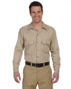 dickies_574_khaki_company_logo_button downs