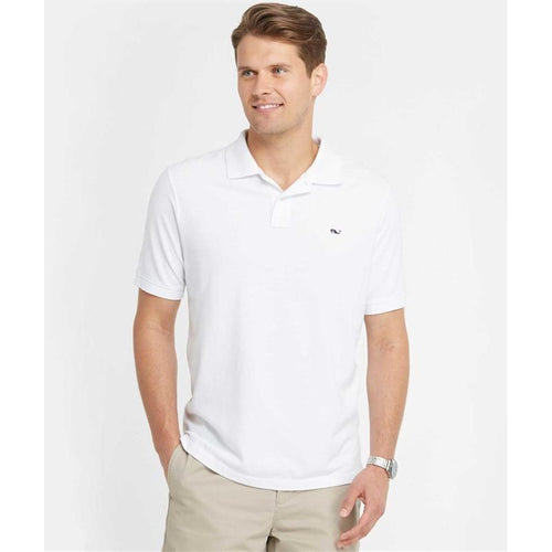 Vineyard Vines Men's Classic Pique Polo 1K0503 Whitecap