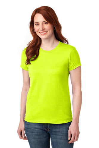 gildan ladies gildan performance t shirt 42000l safety green
