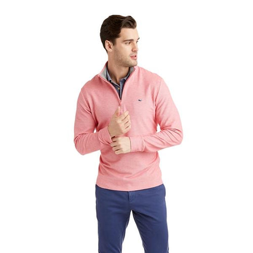 Vineyard Vines Men's Saltwater 1/4 Zip 1K1154 Red