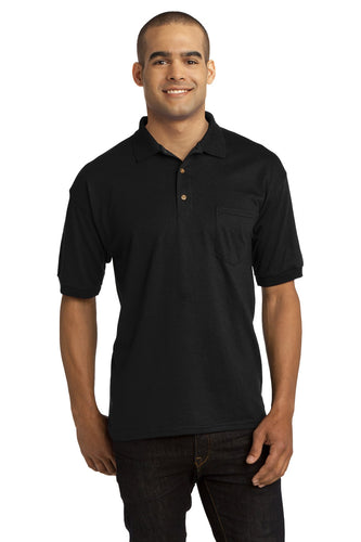 Gildan Black 8900 custom dri fit polo shirts