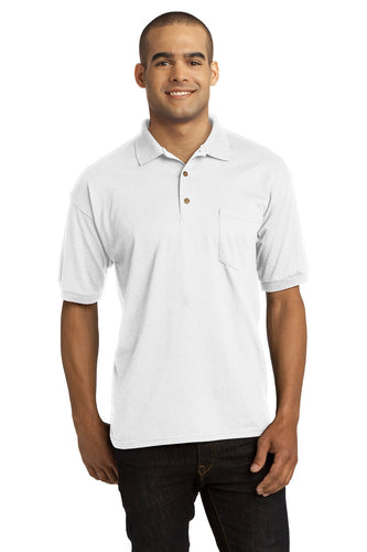 Gildan White 8900 custom dri fit polo shirts