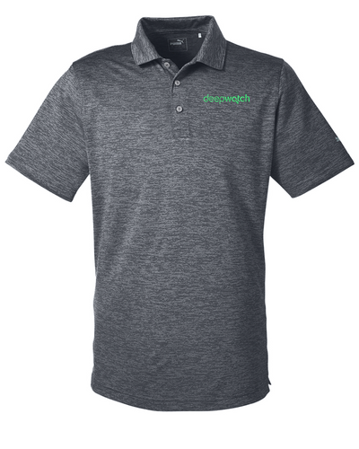 Puma Golf Men's Icon Heather Polo 596801 Black Heather [deepwatch]