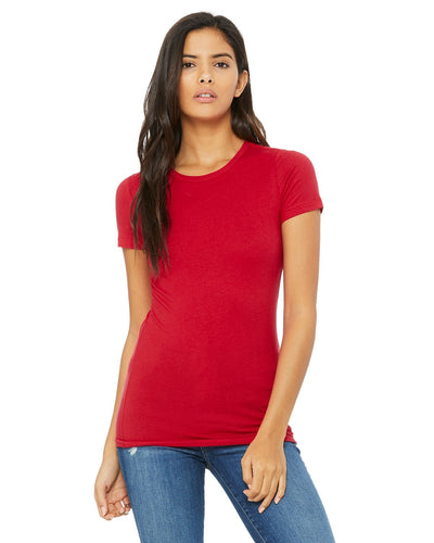 bella + canvas ladies the favorite t-shirt 6004 red