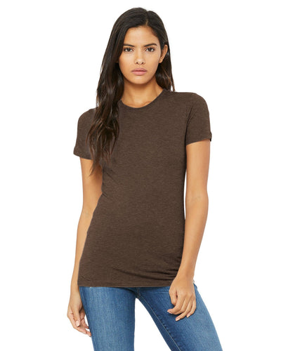 bella + canvas ladies the favorite t-shirt 6004 heather brown