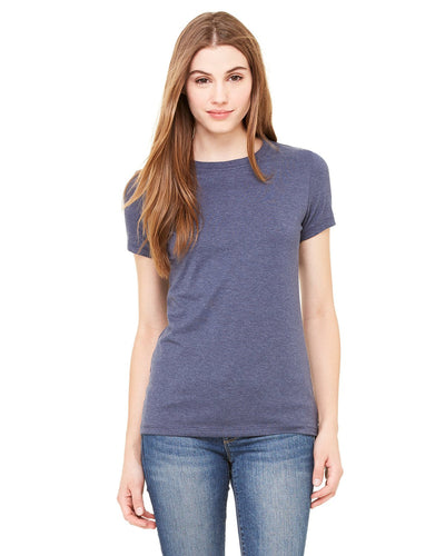 bella + canvas ladies the favorite t-shirt 6004 heather navy